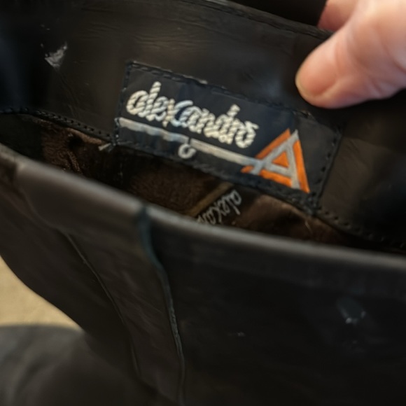 Alexandro Spain Black Leather Boots Size 39/8 (TD) - Picture 8 of 10